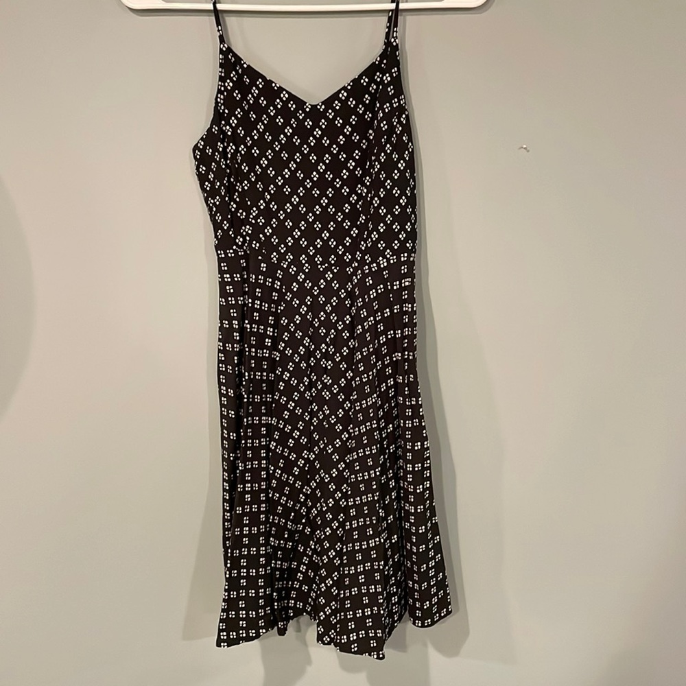 Old Navy Black and White Floral Dress XS